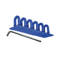 10845 Set PDR Boyasız Göçük Düzeltme Plastiği Mavi 6 Lı Düz 36 mm + L Kol