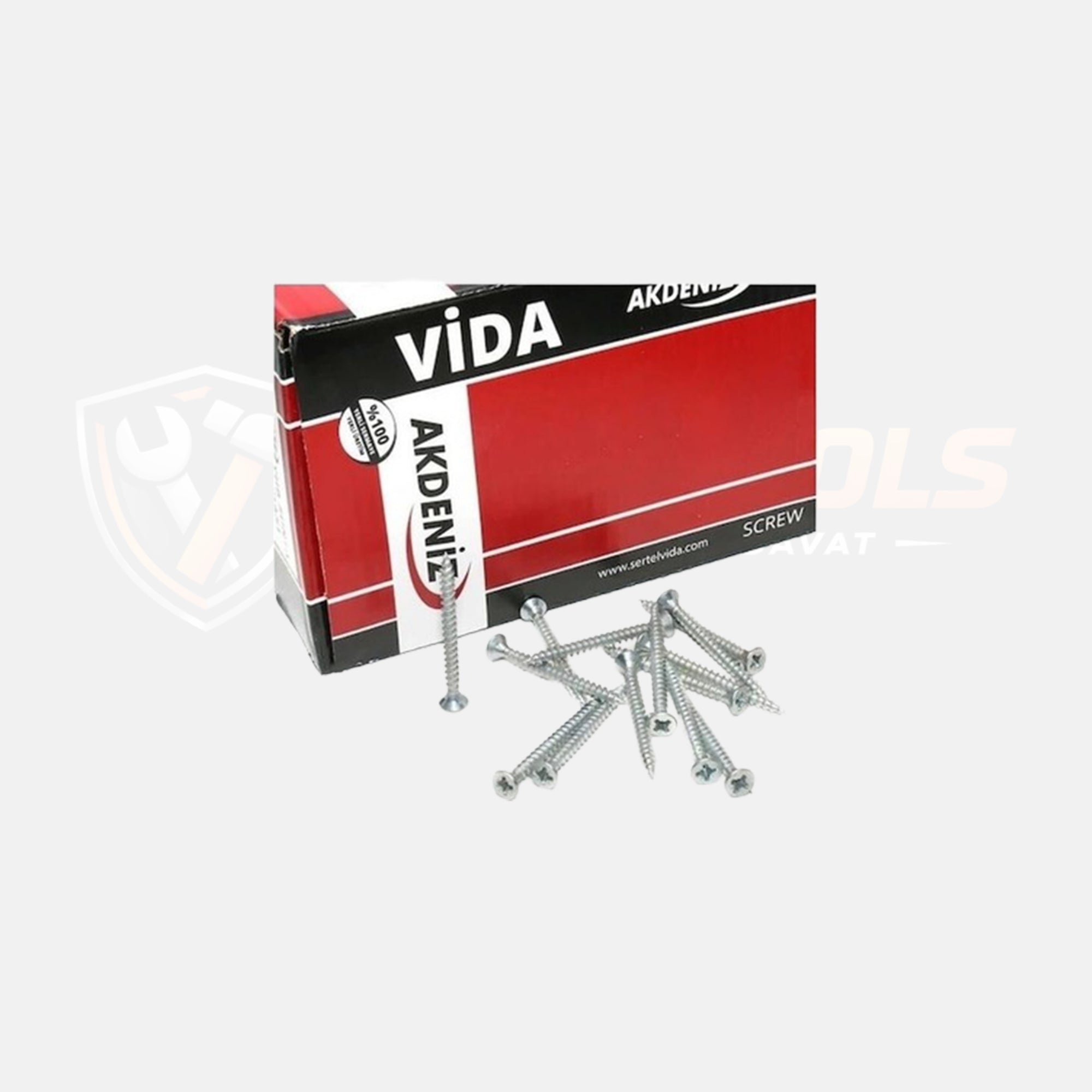 Akdeniz 4x50 YHB Sunta Vidası - Çinko Kaplama (500'lü)